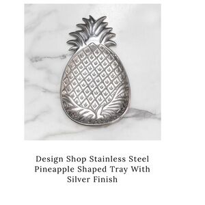 Silver Pineapple Shaped Tray